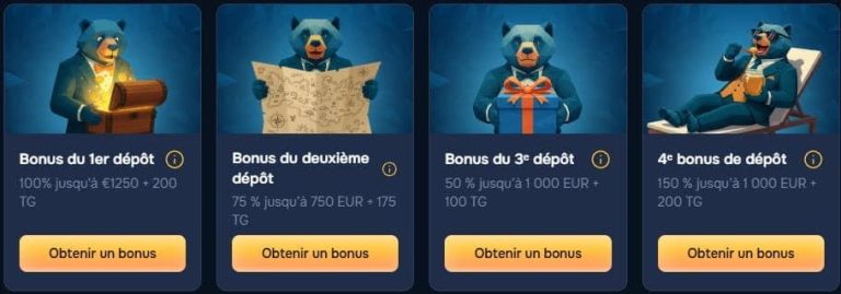 Baloo Casino bonus bienvenue