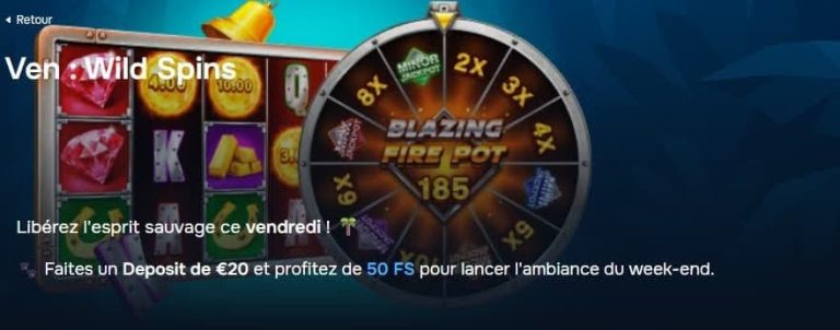 Baloo Casino bonus vendredi